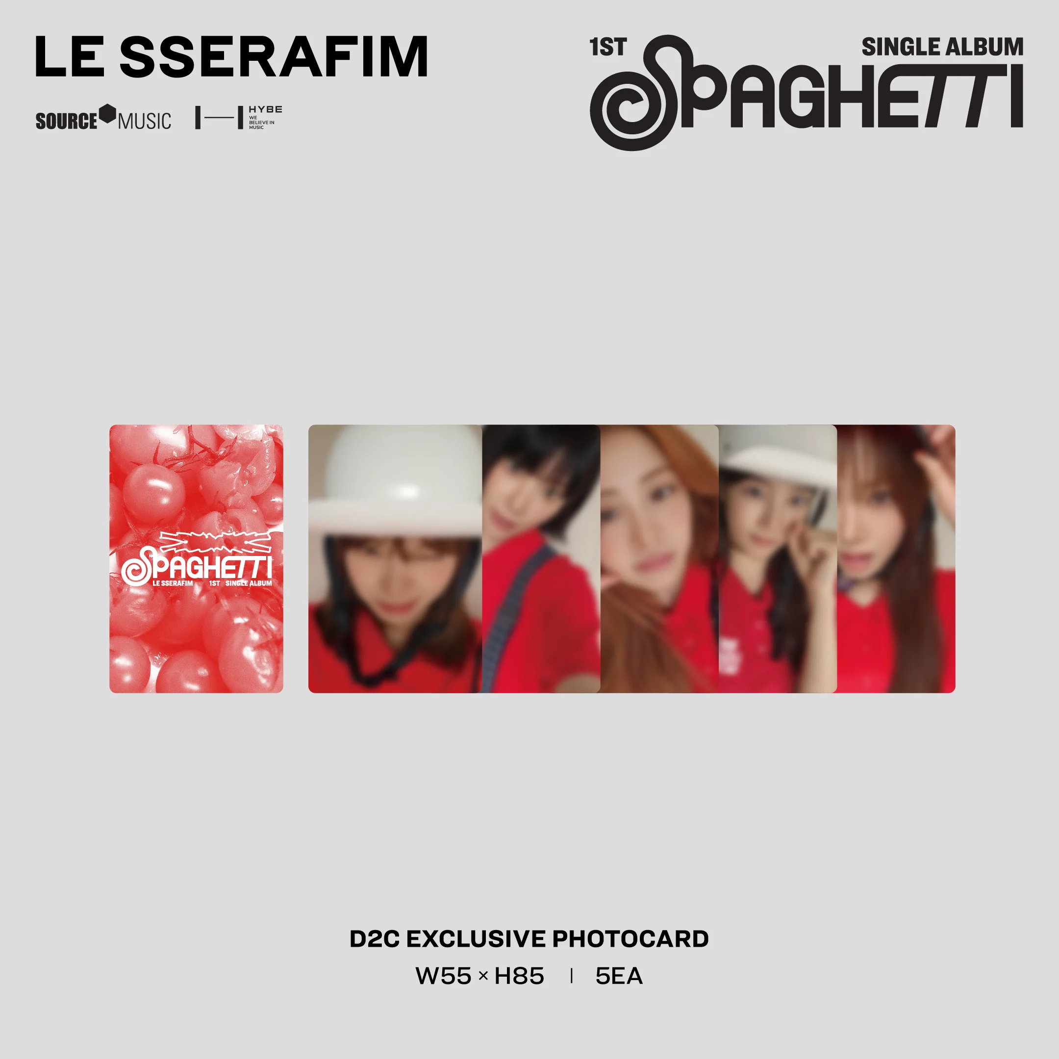 1st Single Album "SPAGHETTI" Vinyl [Neon Yellow] (D2C Exclusive) - Image 2