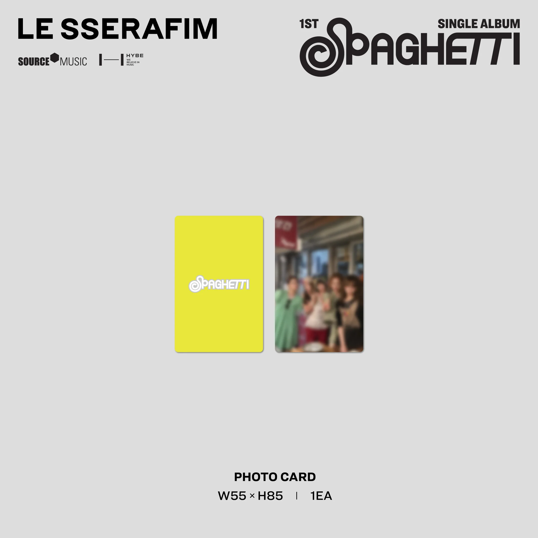 1st Single Album "SPAGHETTI" Vinyl [Neon Yellow] (D2C Exclusive) - Image 7