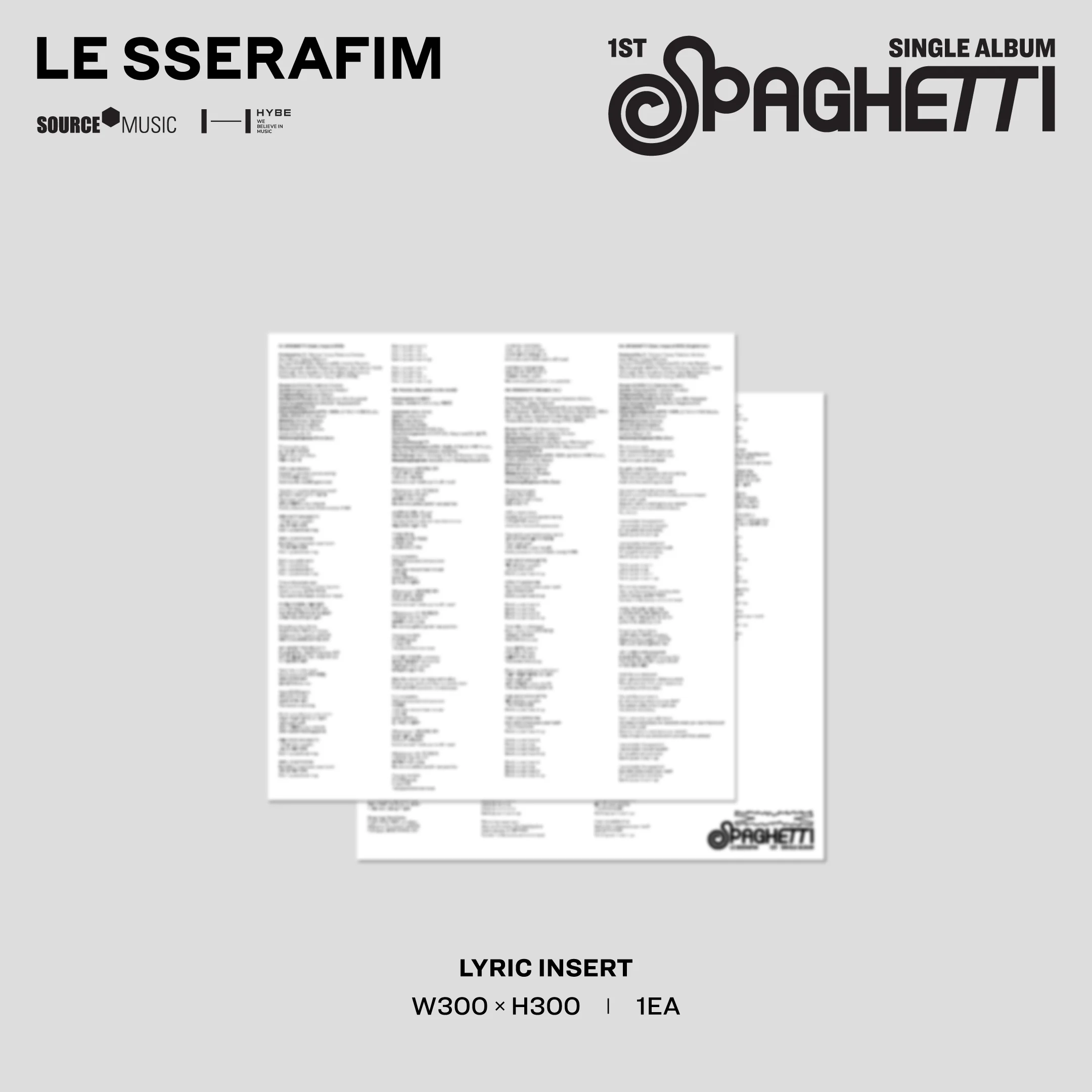 1st Single Album "SPAGHETTI" Vinyl [Tomato Red] - Image 6