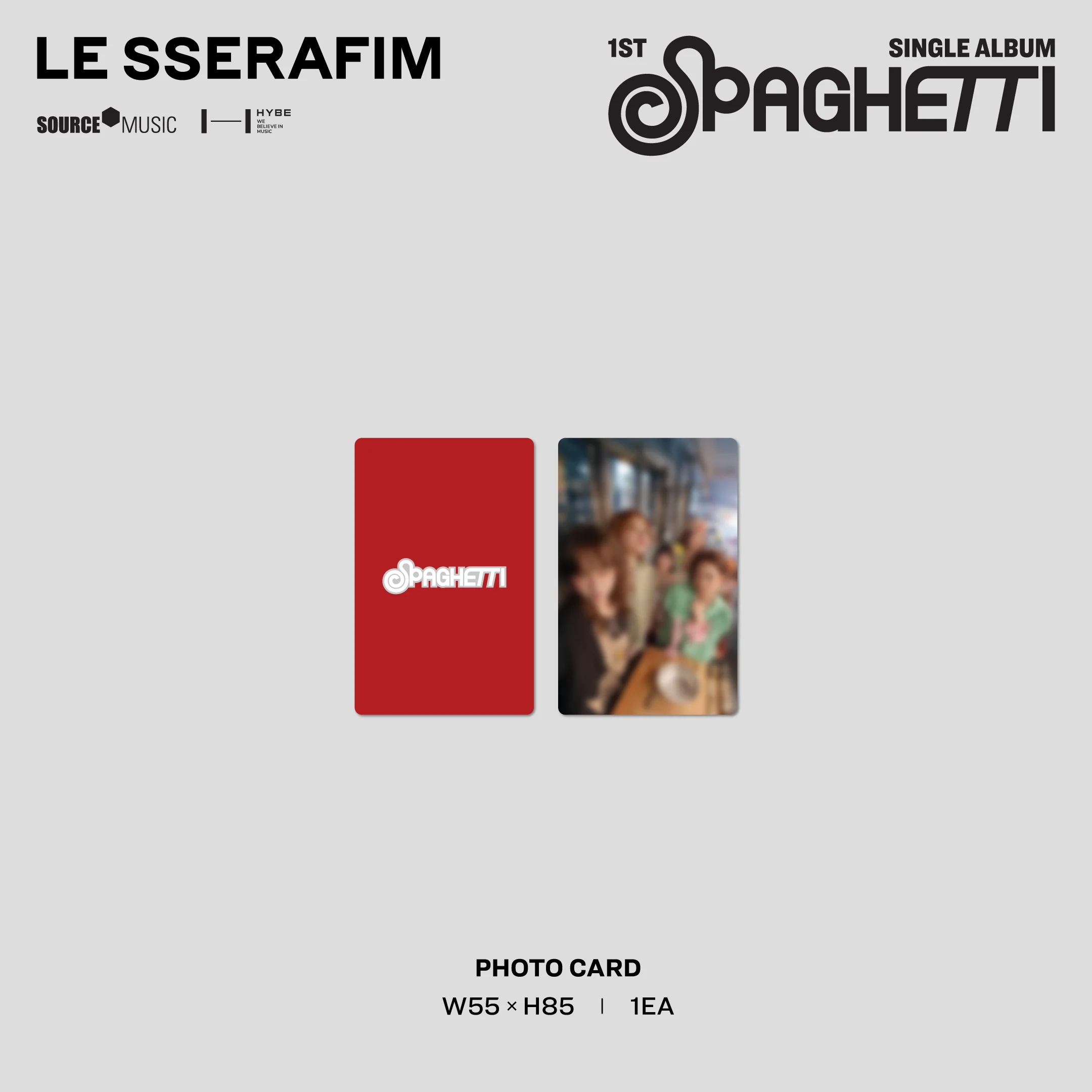 1st Single Album "SPAGHETTI" Vinyl [Tomato Red] (D2C Exclusive) - Image 6