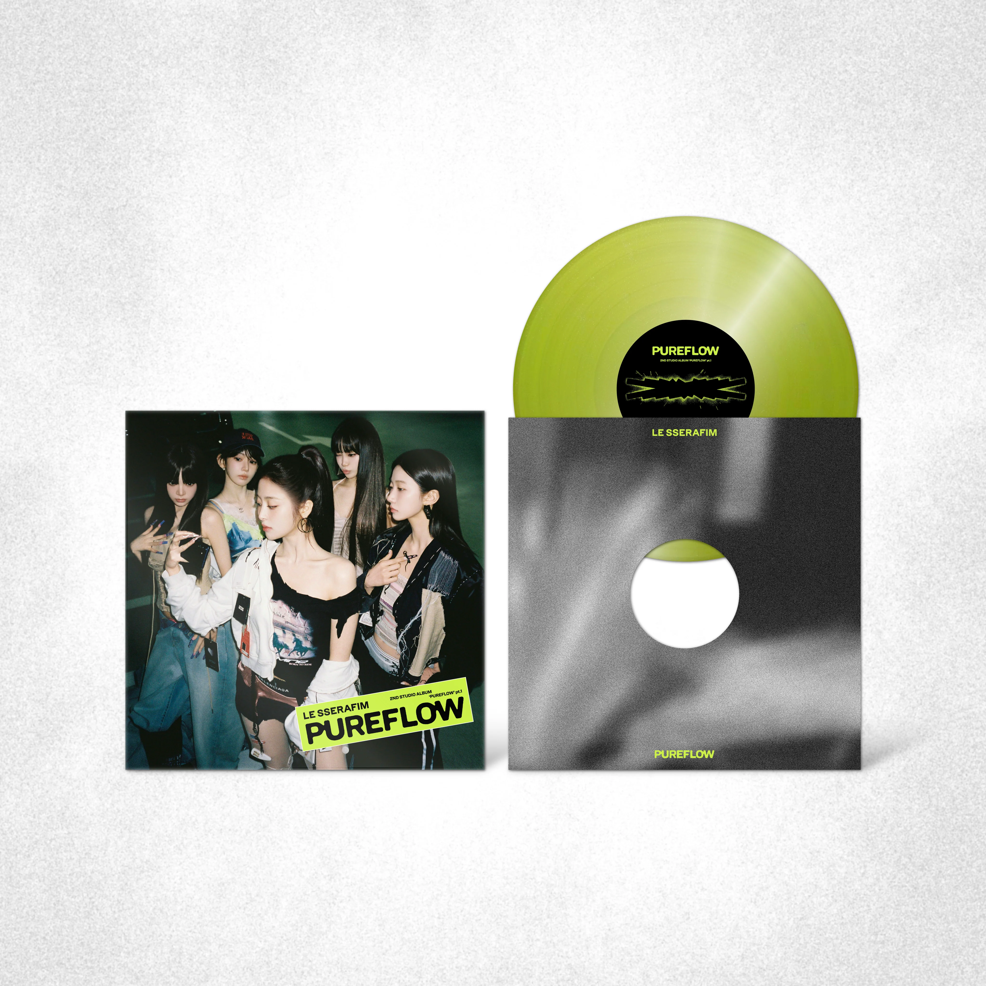 2nd Studio Album ‘PUREFLOW’ pt.1 Vinyl (Electric Yellow Glitter Ver.) (D2C Exclusive)