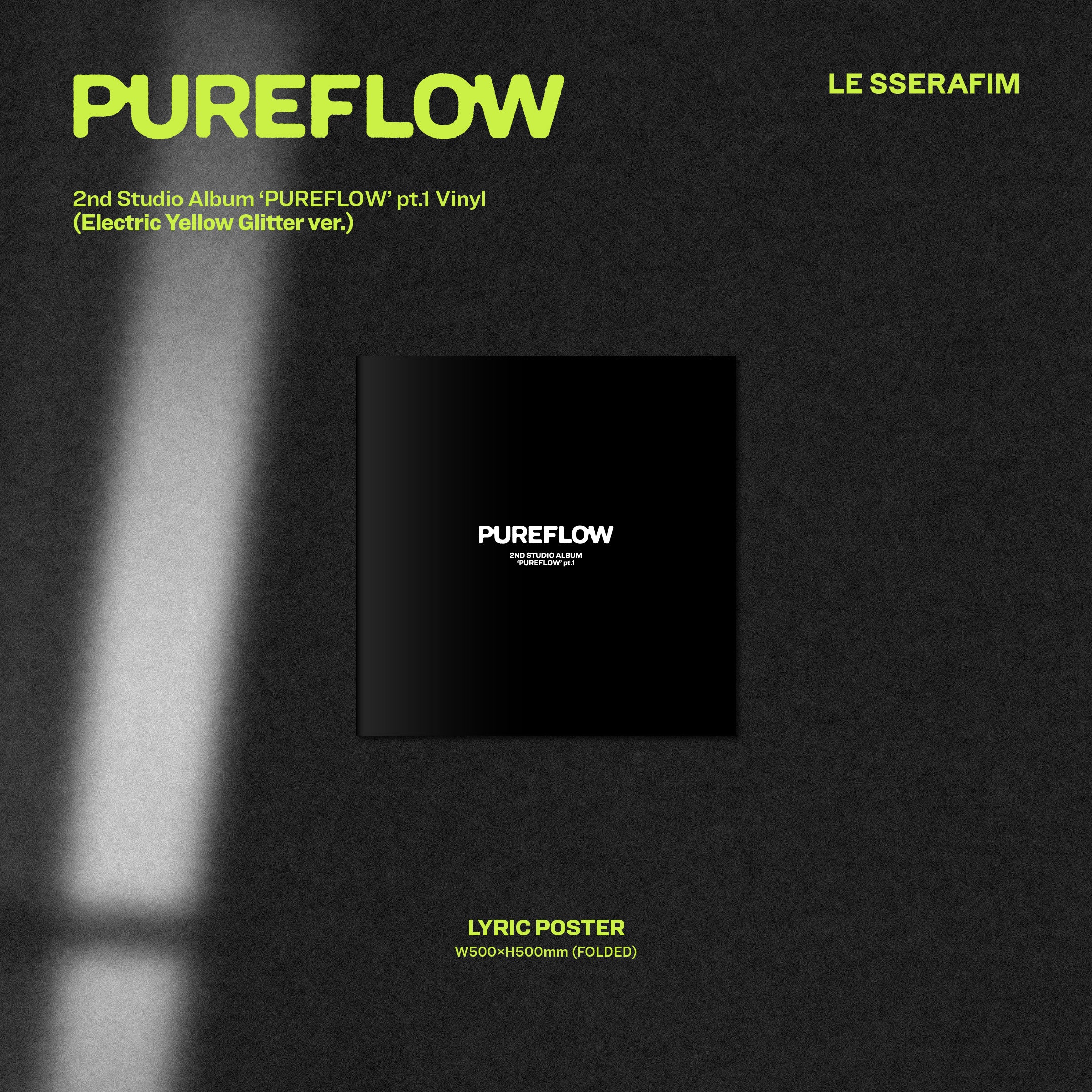 2nd Studio Album ‘PUREFLOW’ pt.1 Vinyl (Electric Yellow Glitter Ver.) (D2C Exclusive) - Image 7