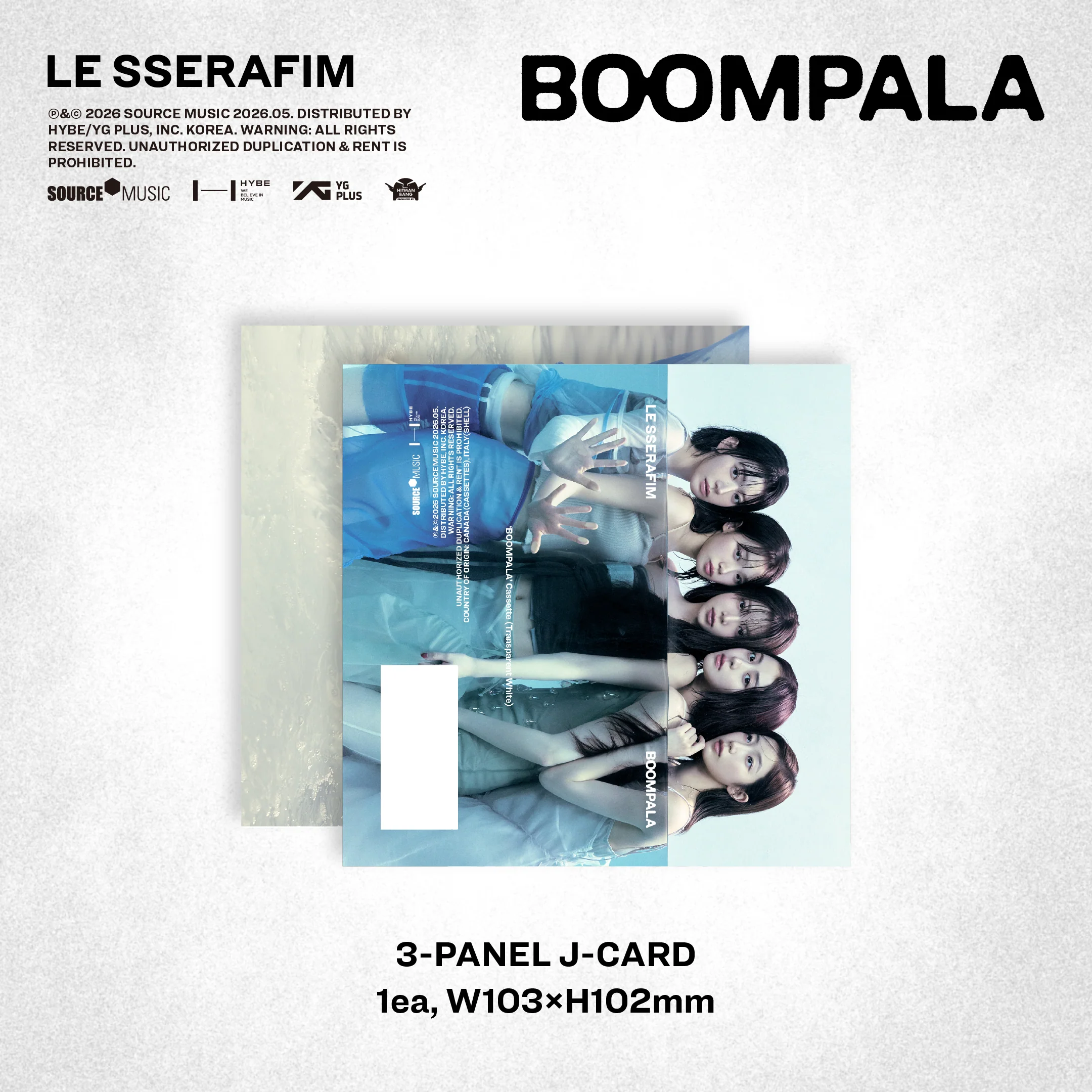 'BOOMPALA' Cassette (Transparent White ver.) - Image 4